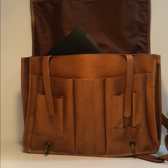 Leather briefcase/ laptop bag - Picture 2 of 6